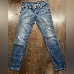 Express Ripped Blue Jeans Size 8.